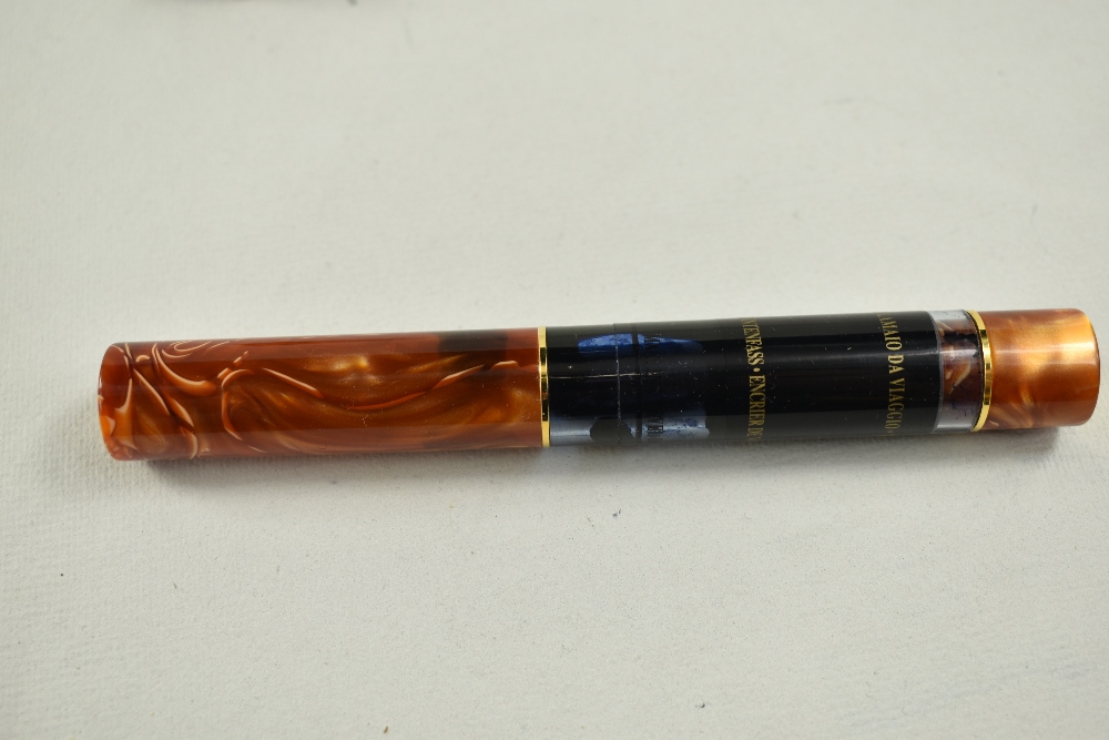 A Limited Edition Visconti Ducale Palazzo di Sassuolo Vacuum fill fountain pen 86/400, in amber - Image 5 of 8