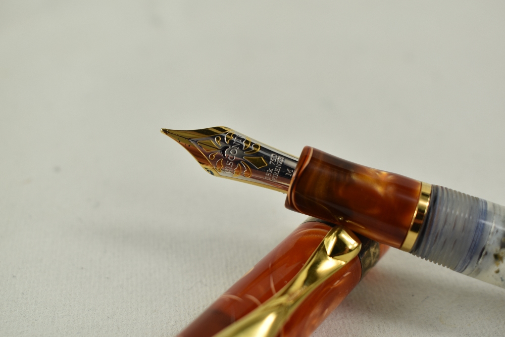 A Limited Edition Visconti Ducale Palazzo di Sassuolo Vacuum fill fountain pen 86/400, in amber - Image 3 of 8