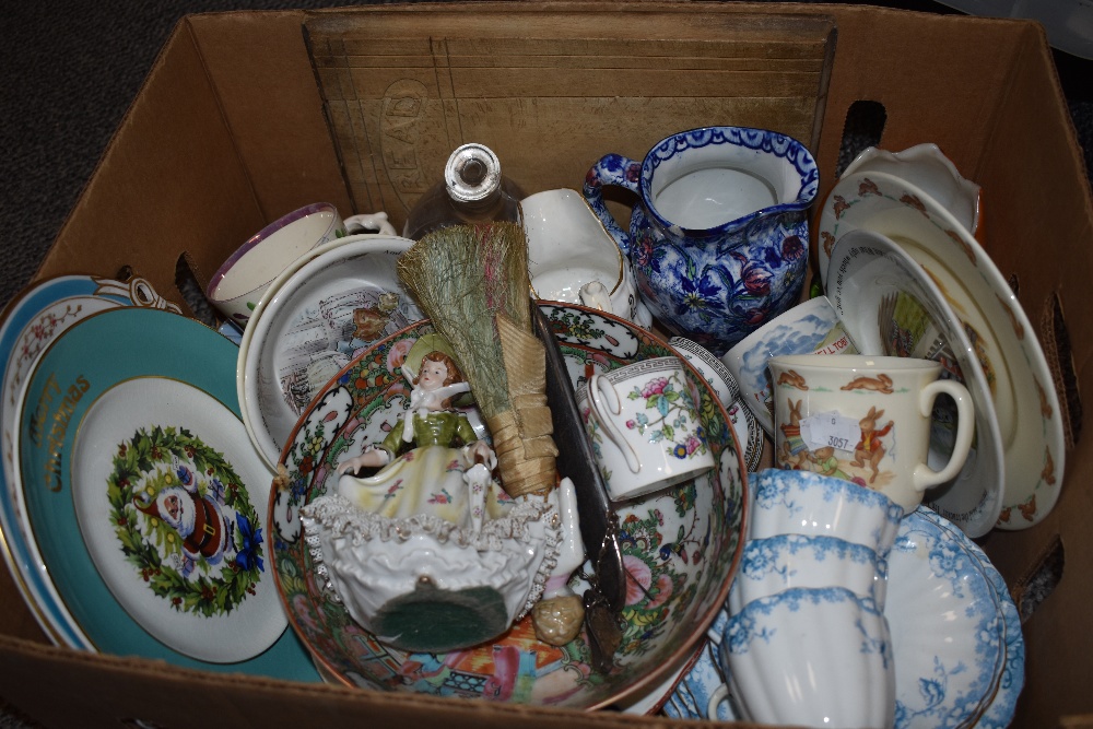 A selection of ceramics including Royal Doulton 'Bunnykins' etc.