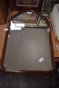 A Victorian hall way mirror in mahogany frame