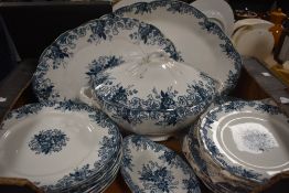 A selection of John Maddocks 'Majestic' pattern dinner wares.