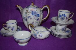 A modern Limoges Haviland, H.G Stephenson part coffee service.