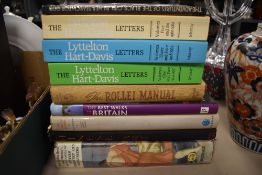 A mixed selection of literature including Lyttelton Hart Davis, The Rollei manual, Chinese Art etc