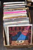 A selection of one hundred mixed vinyl albums and LP's