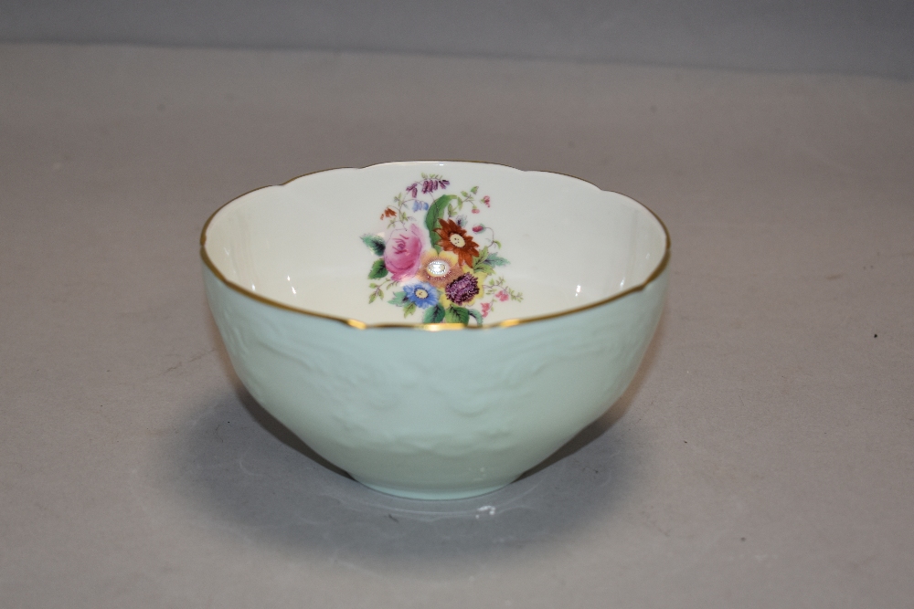 A 20th century Coalport part tea service with embossed and printed floral pattern - Image 2 of 3