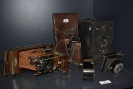 An early 20th century Compur Ensign Carbine Tropical model camera, Patheorama, VP Twin and