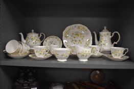 A Colclough bone china part tea service pattern no.B576