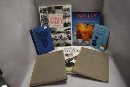 A selection of military aviation and history interest books including Air Craft of the Fighting