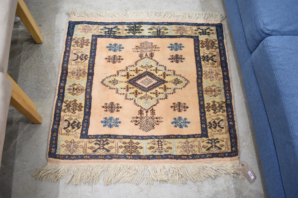 A Persian style prayer rug, approx 85 x 91cm