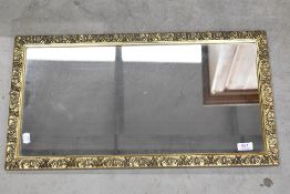 A gilt frame wall mirror, approx. 36 x 66cm
