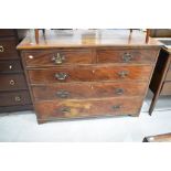 A 19th Century stained frame chest of two over three drawers, width approx. 118cm