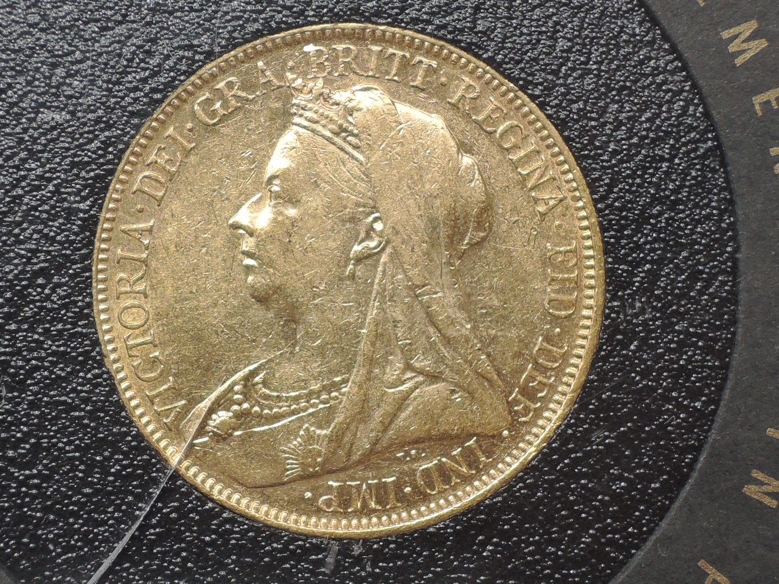 A United Kingdom 1897 Queen Victoria Gold Sovereign, Old Head, George & Dragon, Sydney Mint with - Image 3 of 3