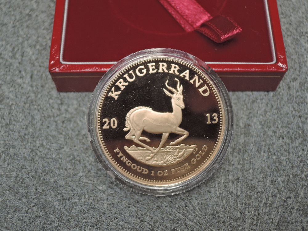A 2013 1oz Fine Gold Krugerrand, limited edition of 1500, certificate of provenance in plastic - Image 2 of 3