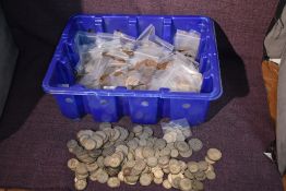 A collection of G.B coins, Victoria to Elizabeth 11, farthing to half crown, includes silver