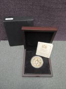 A Jersey 2013 Queen Elizabeth II Five Pound Gold Coin, Floral Symbols of UK, limited edition of