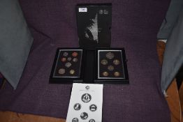 Royal Mint 2014 United Kingdom proof coin set collectors edition, 1P to £5, fourteen coins.