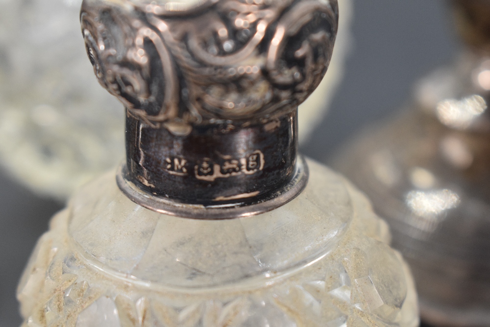 An early 20th century silver ring box, of hinged elliptical form, decorated with C-scrolls and - Image 2 of 2