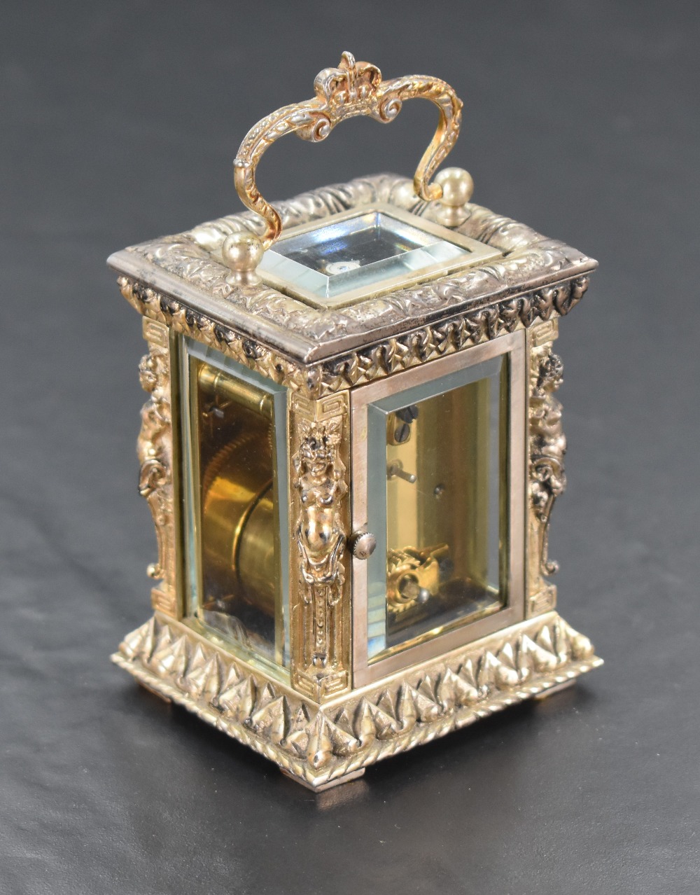 A Limited Edition miniature silver carriage clock by Charles Frodsham commemorating the Queen's - Image 3 of 4