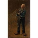 PIET J. NEUCKENS (ACTIVE LATE 19TH CENTURY) PORTRAIT OF A BELGIUM TROMBONE PLAYER