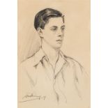 ¤ • ARTHUR ROYCE BRADBURY (1892-1977) A PORTRAIT OF A YOUNG MAN