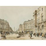 THOMAS SHOTTER BOYS (1803-1874) REGENT STREET; LOOKING TOWARDS THE DUKE OF YORKS COLUMN