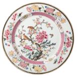 A CHINESE LARGE FAMILLE-ROSE CHARGER, YONGZHENG PERIOD (1723-35)
