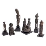 A GROUP OF DAYAK CARVINGS, BORNEO, CIRCA 19TH CENTURY