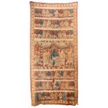 A PAINTED COTTON TEMPLE HANGING (KALAMKARI), PROBABLY SRIKALAHASTI, ANDHRA PRADESH, INDIA, LATE 19TH