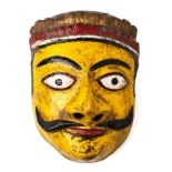 A PAINTED RITUAL MASK, ORISSA, EARLY 20TH CENTURY