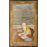 A MUGHAL PAINTING OF A SUFI SCHOLAR, NORTHERN INDIA, PROBABLY DELHI, 18TH CENTURY