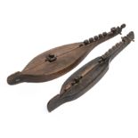 *TWO BOAT LUTES (JUNGGA), SUMBA, INDONESIA, CIRCA 19TH CENTURY