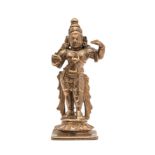 A BRONZE FIGURE OF RAMA, TAMIL NADU, SOUTH INDIA, 18TH CENTURY