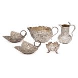 A GROUP OF ANGLO-INDIAN SILVER, MOSTLY KASHMIR, CIRCA 1900