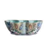 A CHINESE FAMILLE-ROSE 'BUTTERFLY' BOWL, DAOGUANG MARK AND PROBABLY OF THE PERIOD (1821-1850)