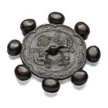 *A BRONZE RATTLE, 19TH/20TH CENTURY