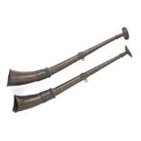 *A PAIR OF COPPER RITUAL HORNS (RKANGLING), EASTERN TIBET, 19TH CENTURY