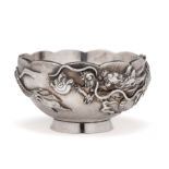 A JAPANESE SILVER BOWL, WATANABE, YOKOHAMA, MEIJI PERIOD (1868-1912)