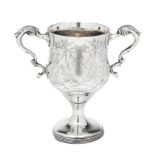 AN IRISH GEORGE III SILVER CUP, GEORGE WEST, DUBLIN, 1795