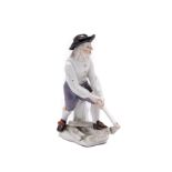 ‡ A MEISSEN FIGURE OF A WOODCUTTER, CIRCA 1745-50