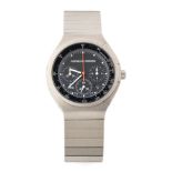 IWC PORSCHE DESIGN CHRONOGRAPH, REF.3732: A GENTLEMAN'S TITANIUM BRACELET WATCH, CIRCA 1985