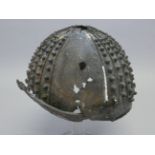 A JAPANESE HOSHI SUJI KABUTO (STAR RIDGED HELMET) IN EXCAVATED CONDITION, CIRCA 1400-1600