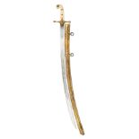 ˜AN EDWARD VII MAMELUKE-HILTED SWORD RETAILED BY CATER & CO, 56 PALL MALL, LONDON, PROBABLY FOR AN E