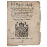 AN ENGLISH CIVIL WAR PAMPHLET, 1647
