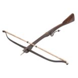 A LARGE NORTH EUROPEAN CROSSBOW, EARLY 19TH CENTURY, PROBABLY FLEMISH