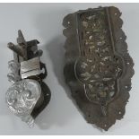 TWO GERMAN DOOR LOCKS, 17TH/EARLY 18TH CENTURY