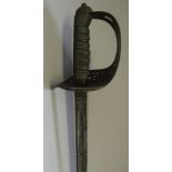 AN 1897 PATTERN NORTHUMBERLAND FUSILIER~S OFFICER~S SWORD BY WILKINSON NO. 69692 FOR 1951 AND A 22ND