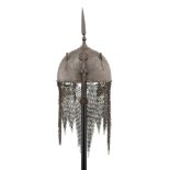 AN INDO-PERSIAN HELMET (KULAH KHUD), QAJAR, 19TH CENTURY