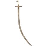 ˜AN INDIAN SWORD (SHAMSHIR), 19TH CENTURY, THE BLADE PERSIAN, SECOND HALF OF THE 17TH/18TH CENTURY