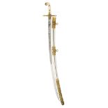 ˜AN EDWARD VII 11TH (PRINCE ALBERT~S OWN) HUSSARS OFFICER~S LEVÉE SWORD RETAILED BY HAWKES & CO, 14