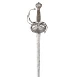 A NORTH EUROPEAN RAPIER, SECOND QUARTER OF THE 17TH CENTURY, PROBABLY ENGLISH
